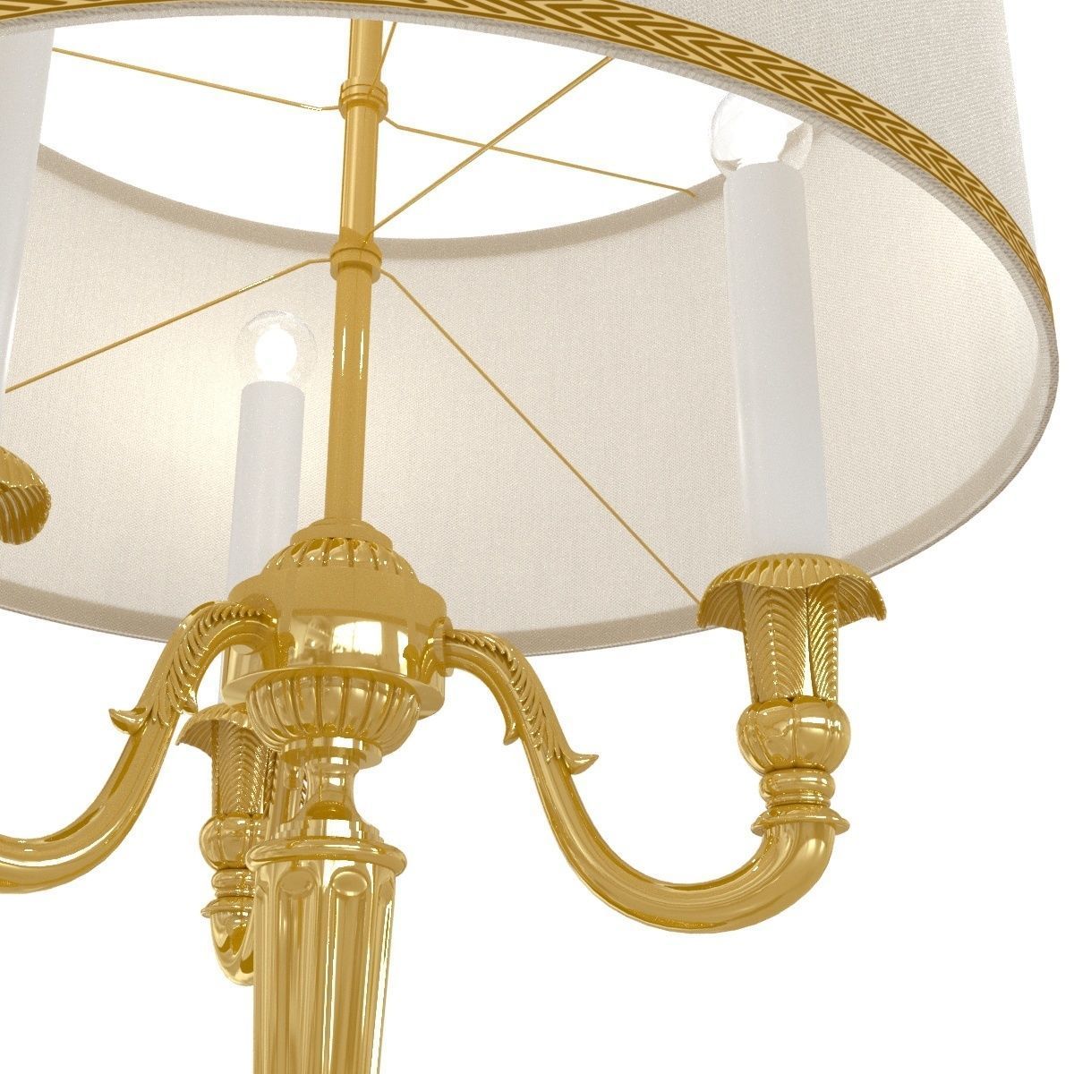 Arizzi 723 table lamp in gold finish 3D model_2