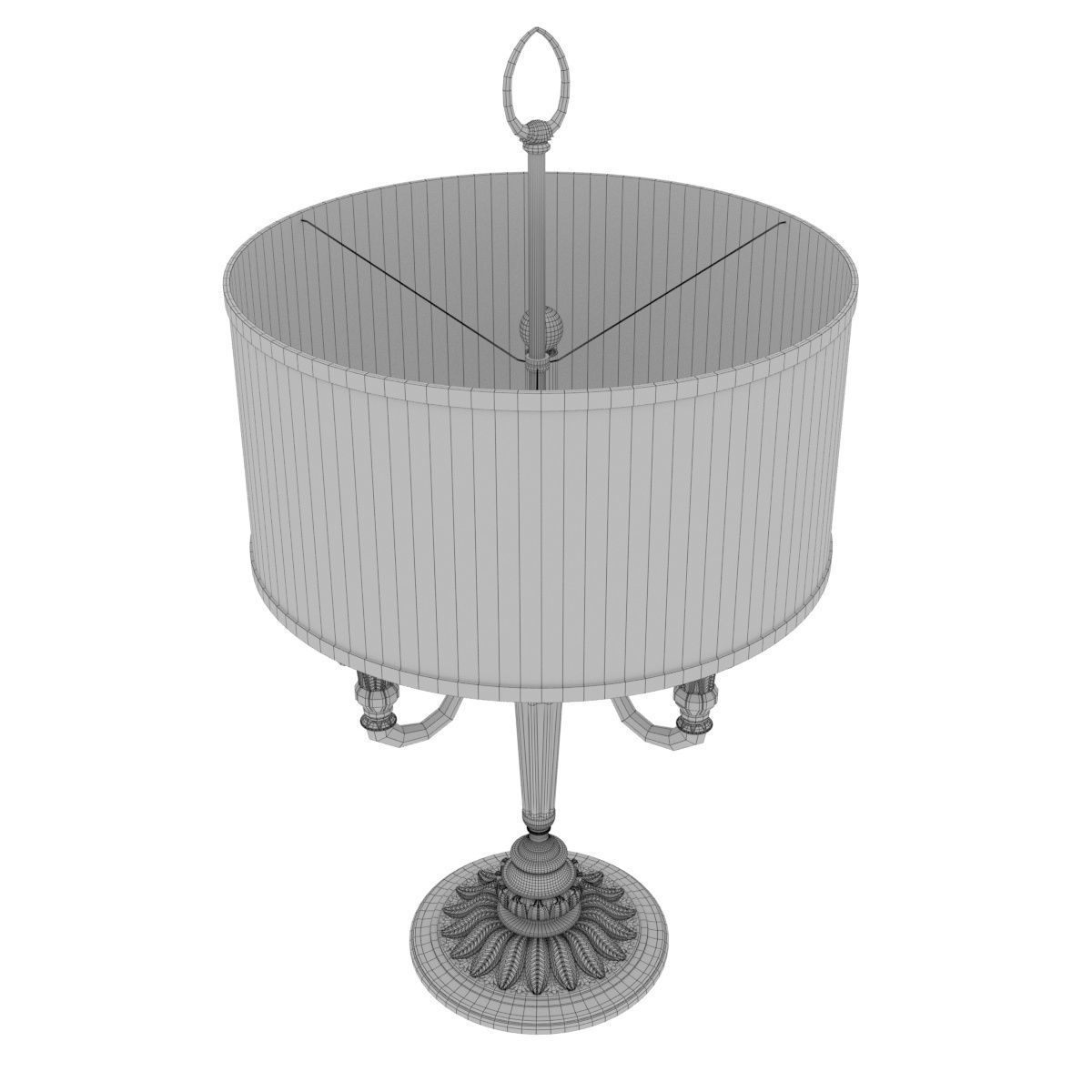 Arizzi 723 table lamp in gold finish 3D model_4