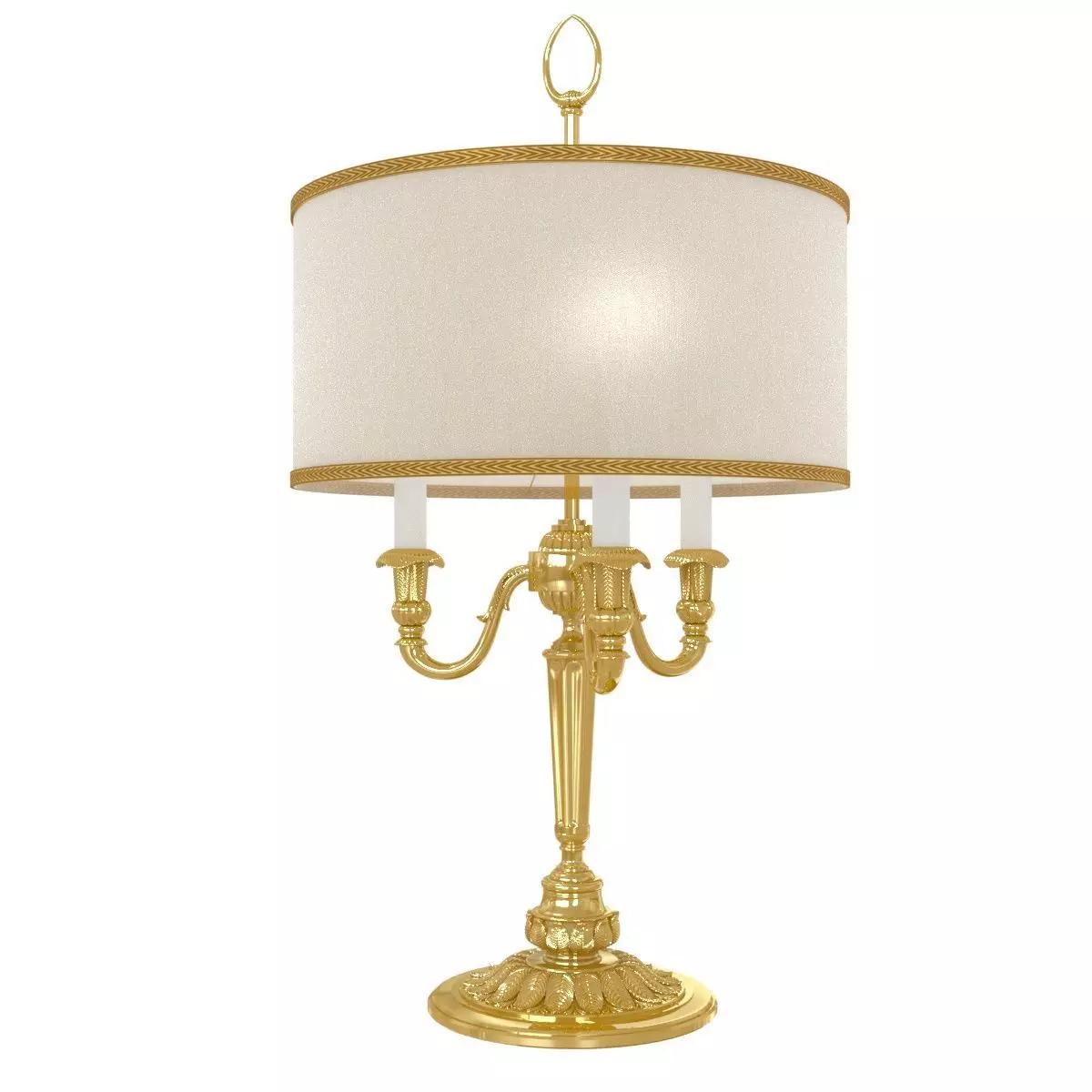 Arizzi 723 table lamp in gold finish 3D model_0