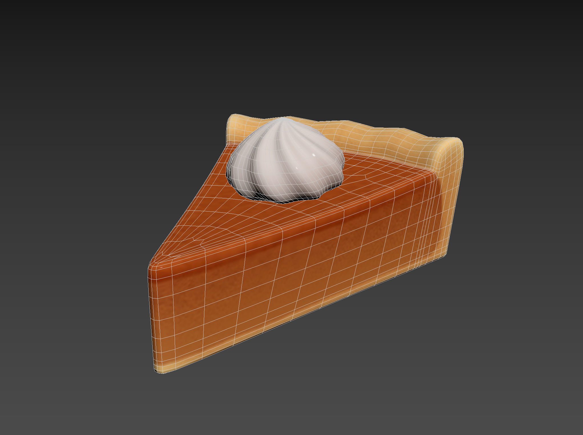 Pumpkin Pie 3D model_13