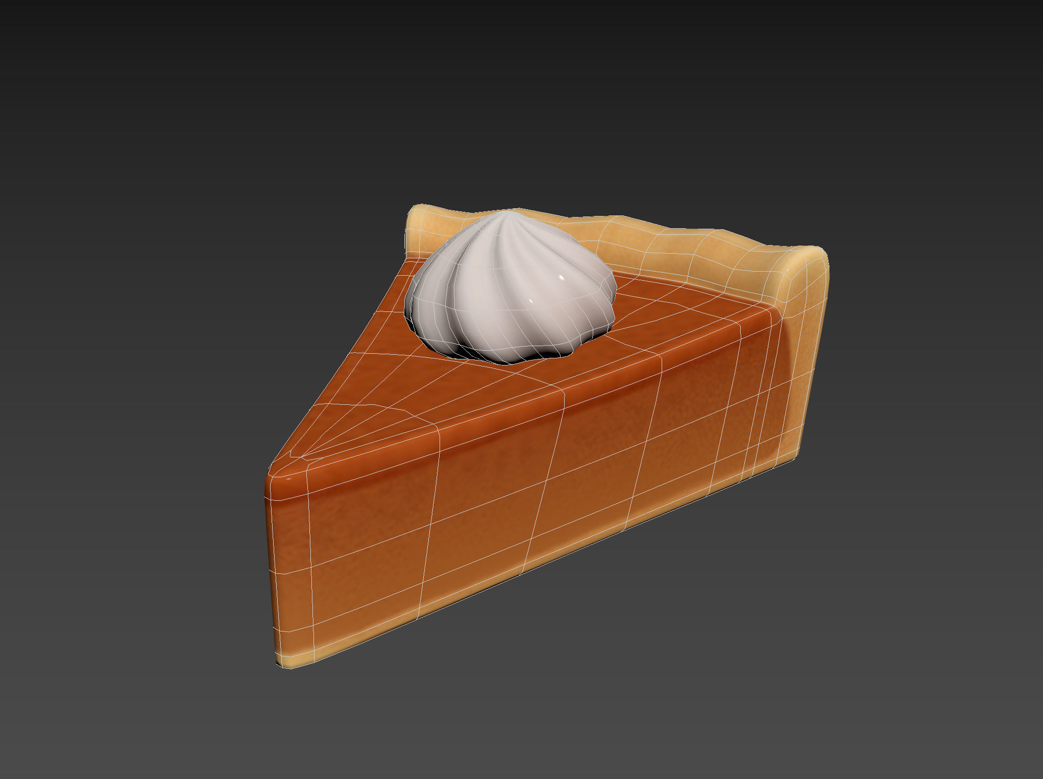 Pumpkin Pie 3D model_14
