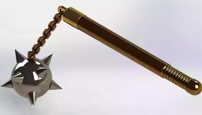 Flail Weapon 3D Model