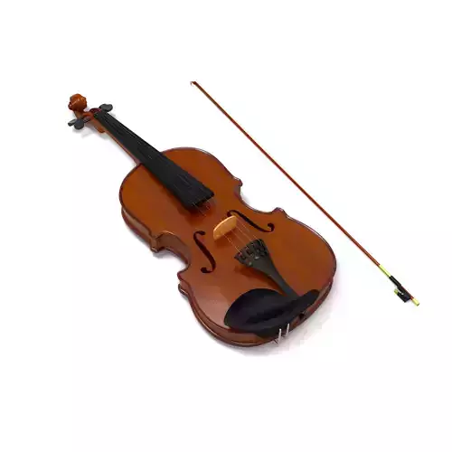 violin 3d model