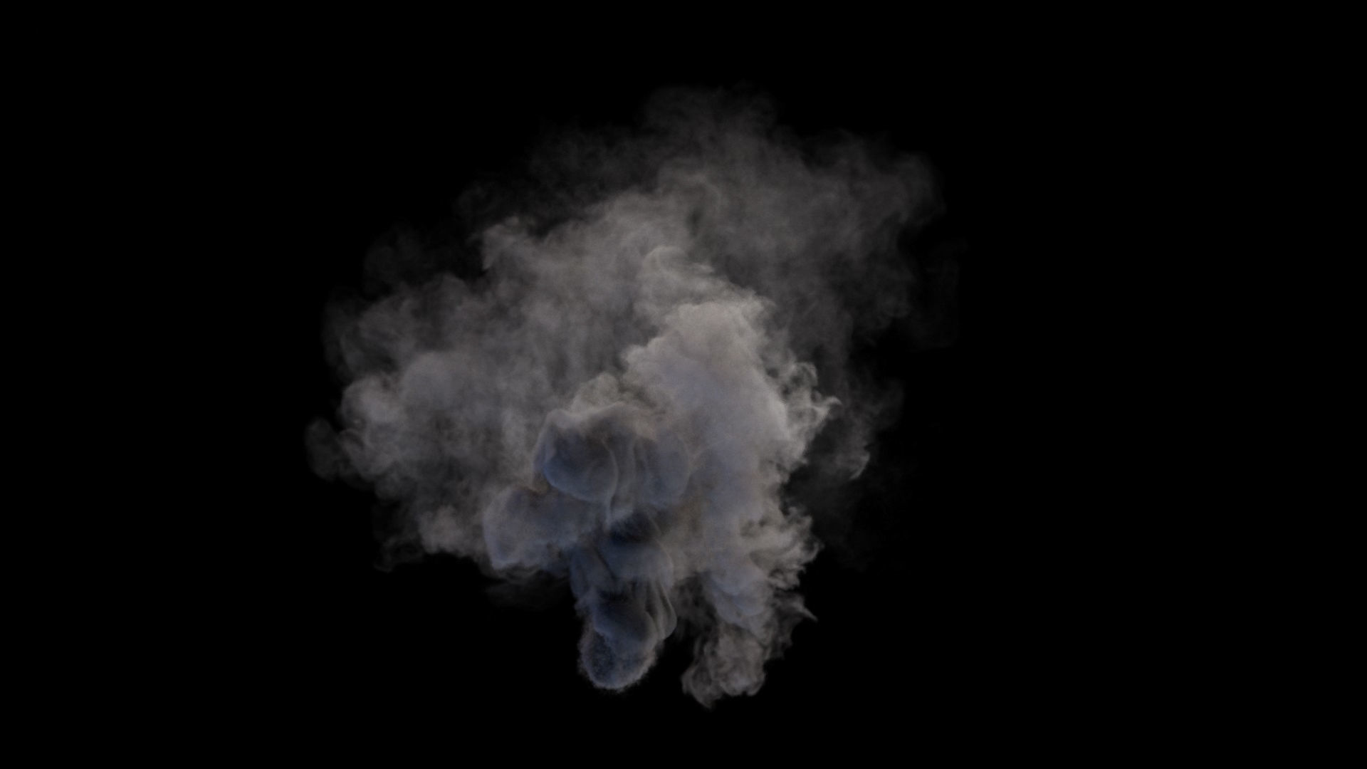 Smoke Gush VDB 3D model_1