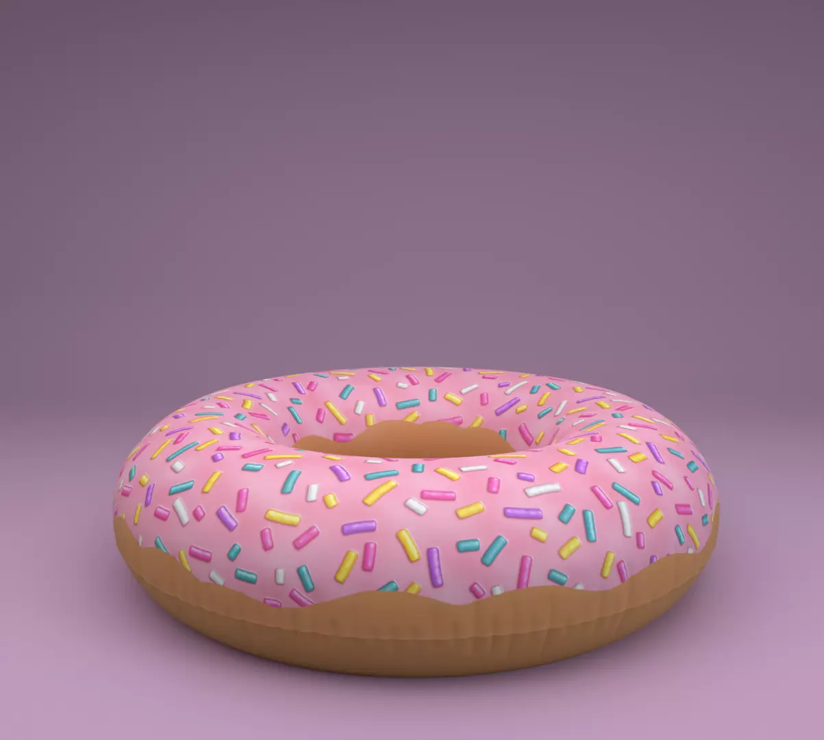 Donut Unisex Adult Swim Ring Inflatable 3D model