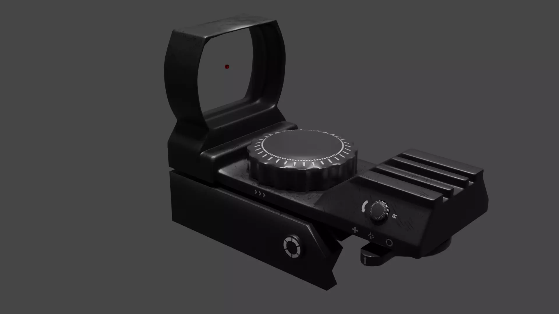 Laser Scope Low-poly 3D model_0