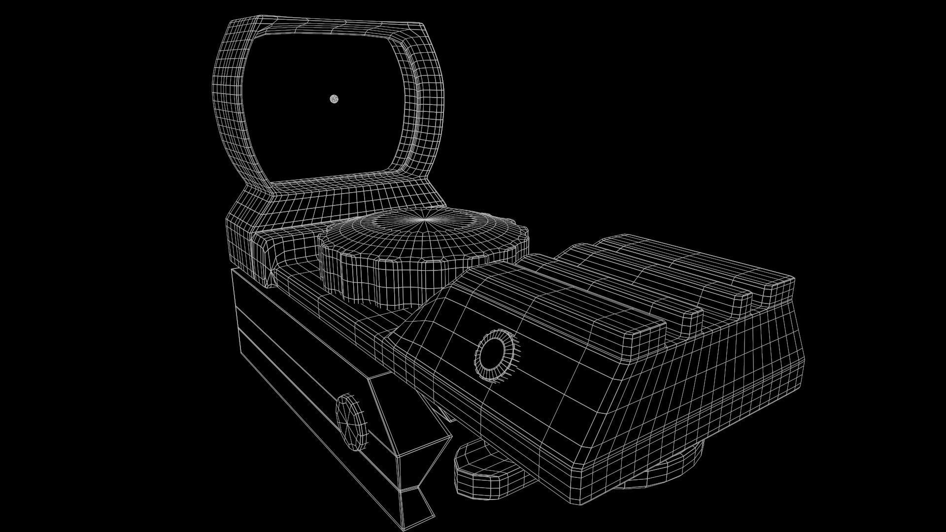 Laser Scope Low-poly 3D model_14