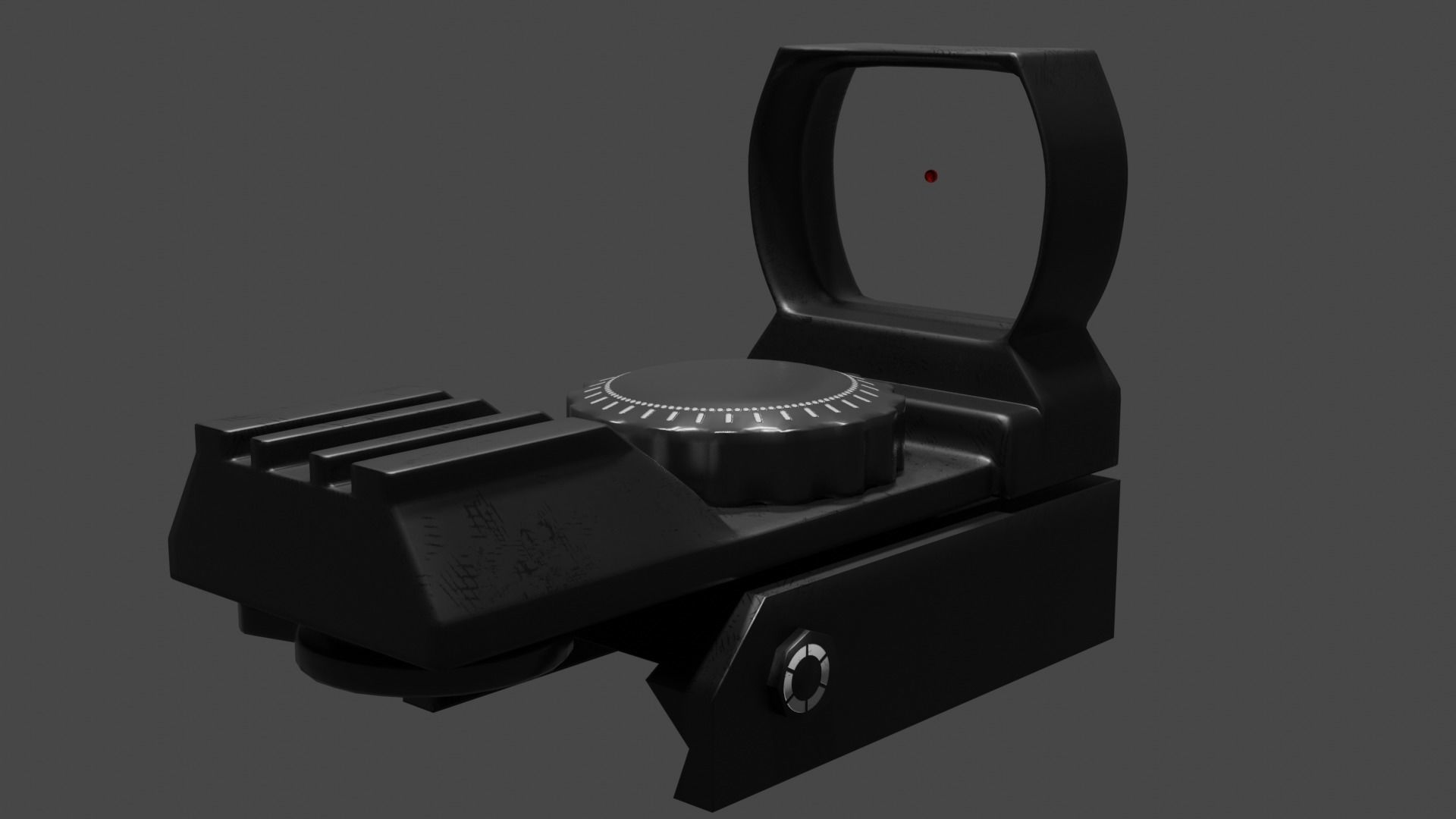 Laser Scope Low-poly 3D model_10