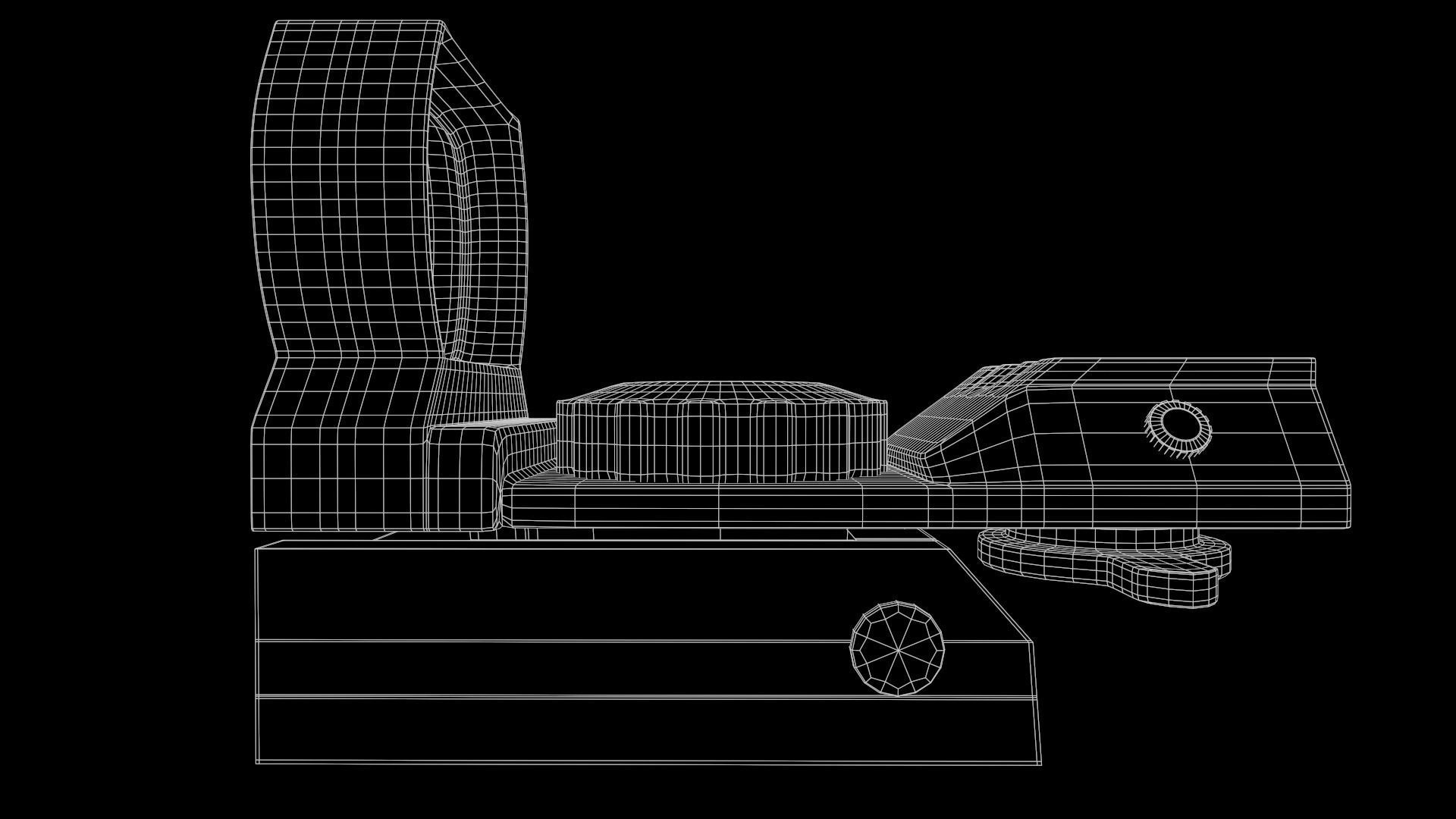 Laser Scope Low-poly 3D model_12