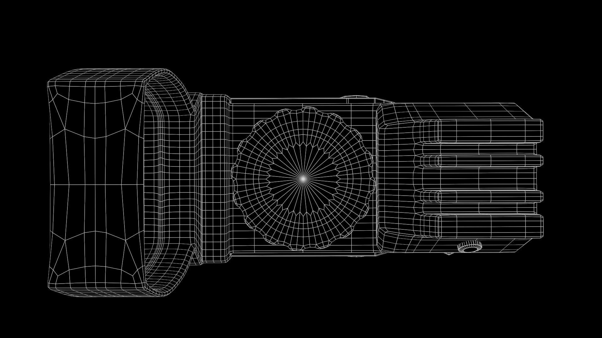 Laser Scope Low-poly 3D model_16