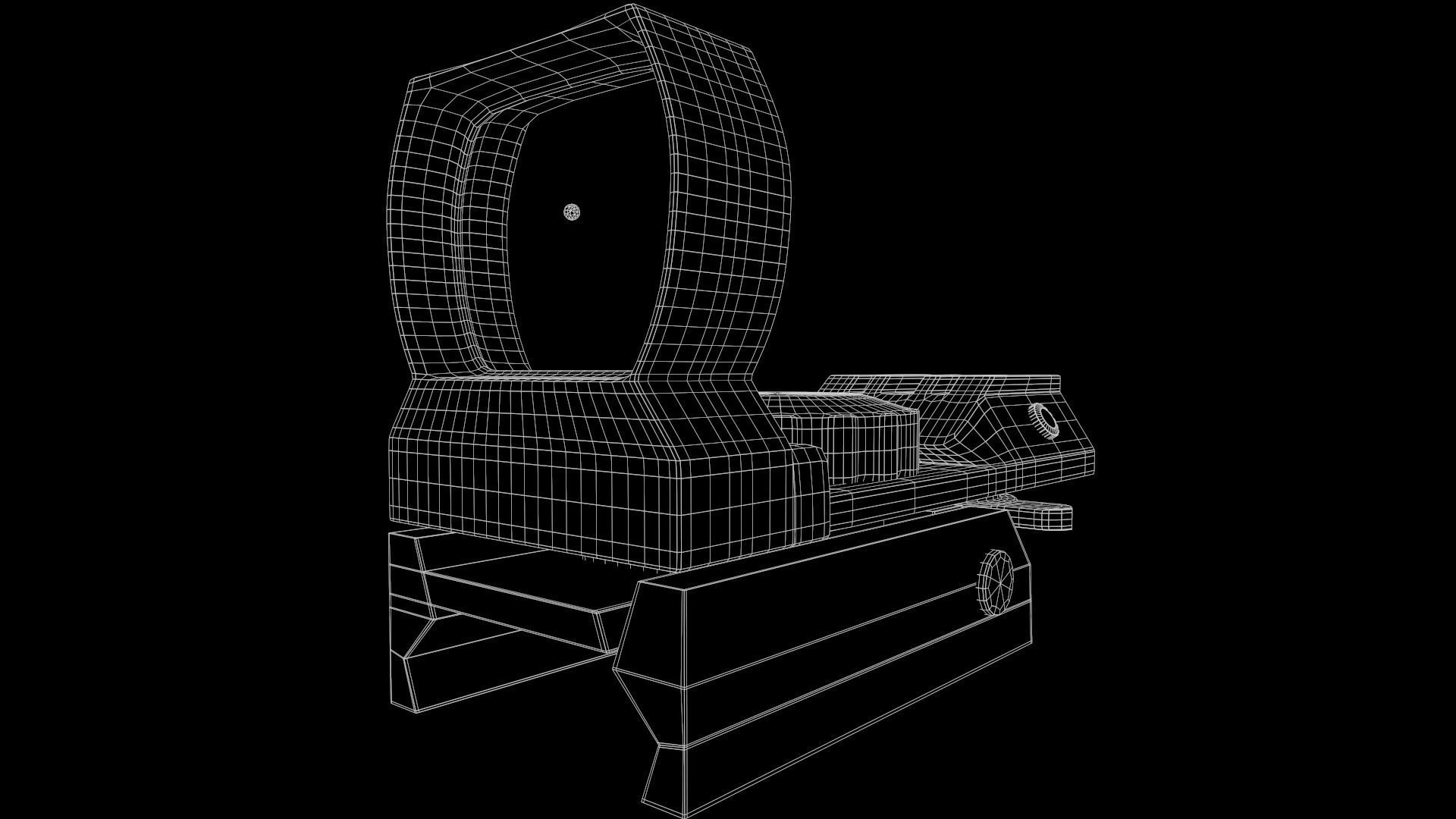 Laser Scope Low-poly 3D model_15