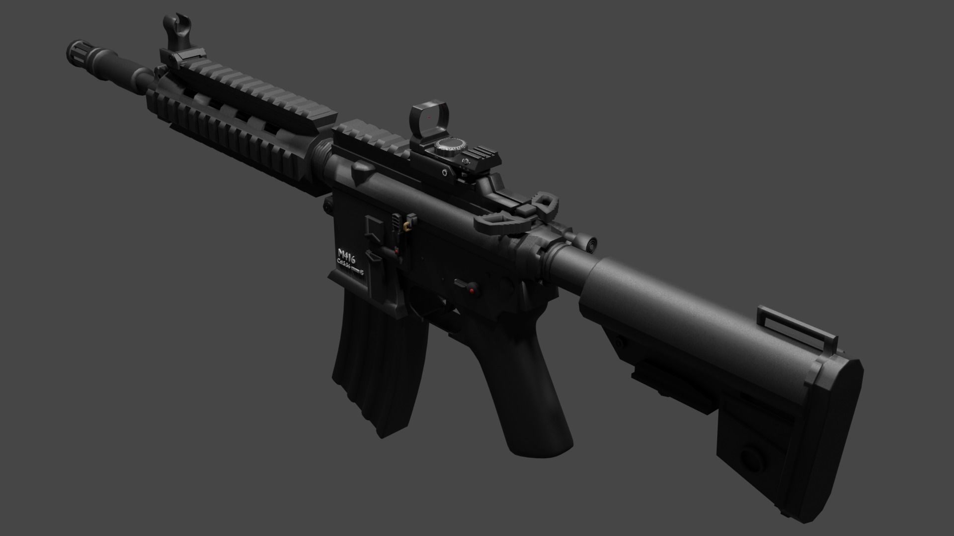 Laser Scope Low-poly 3D model_3