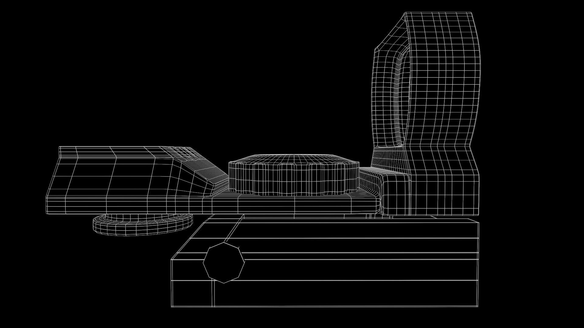 Laser Scope Low-poly 3D model_13