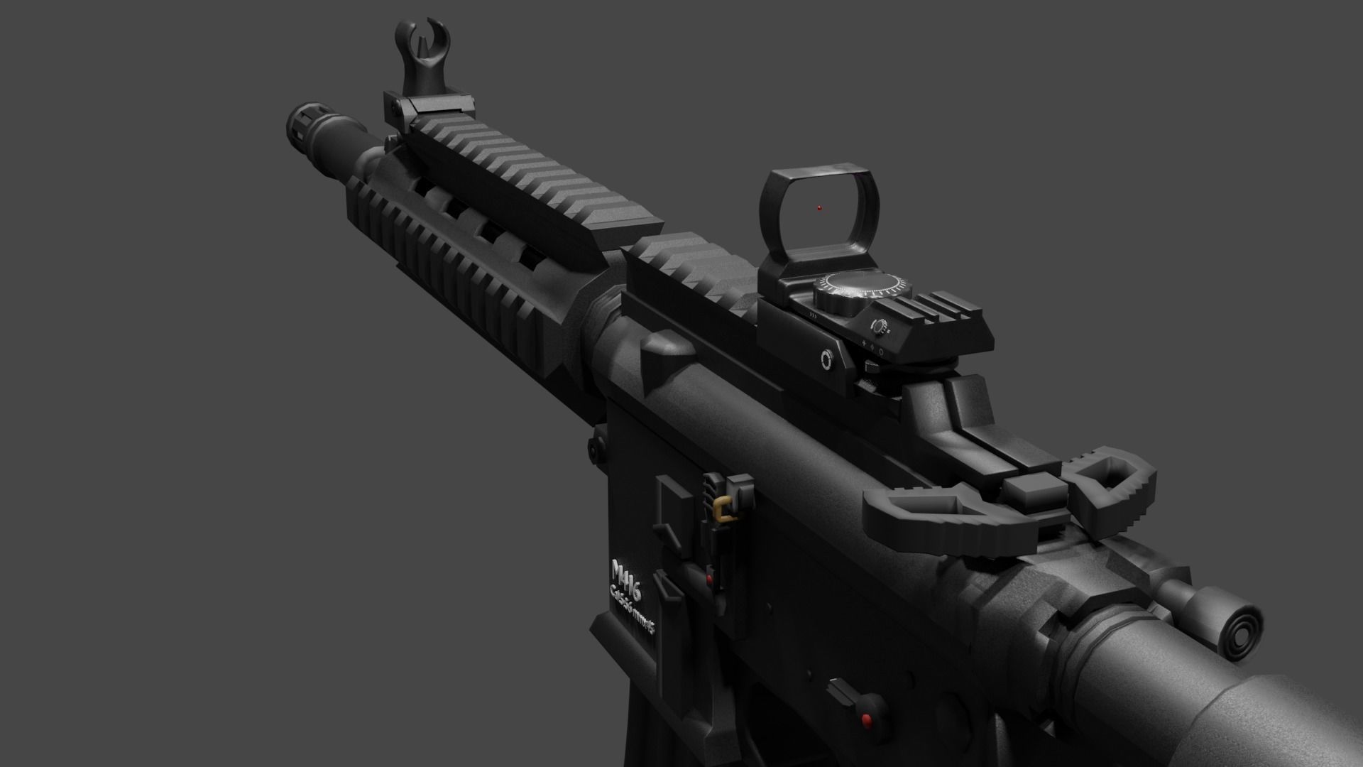 Laser Scope Low-poly 3D model_2