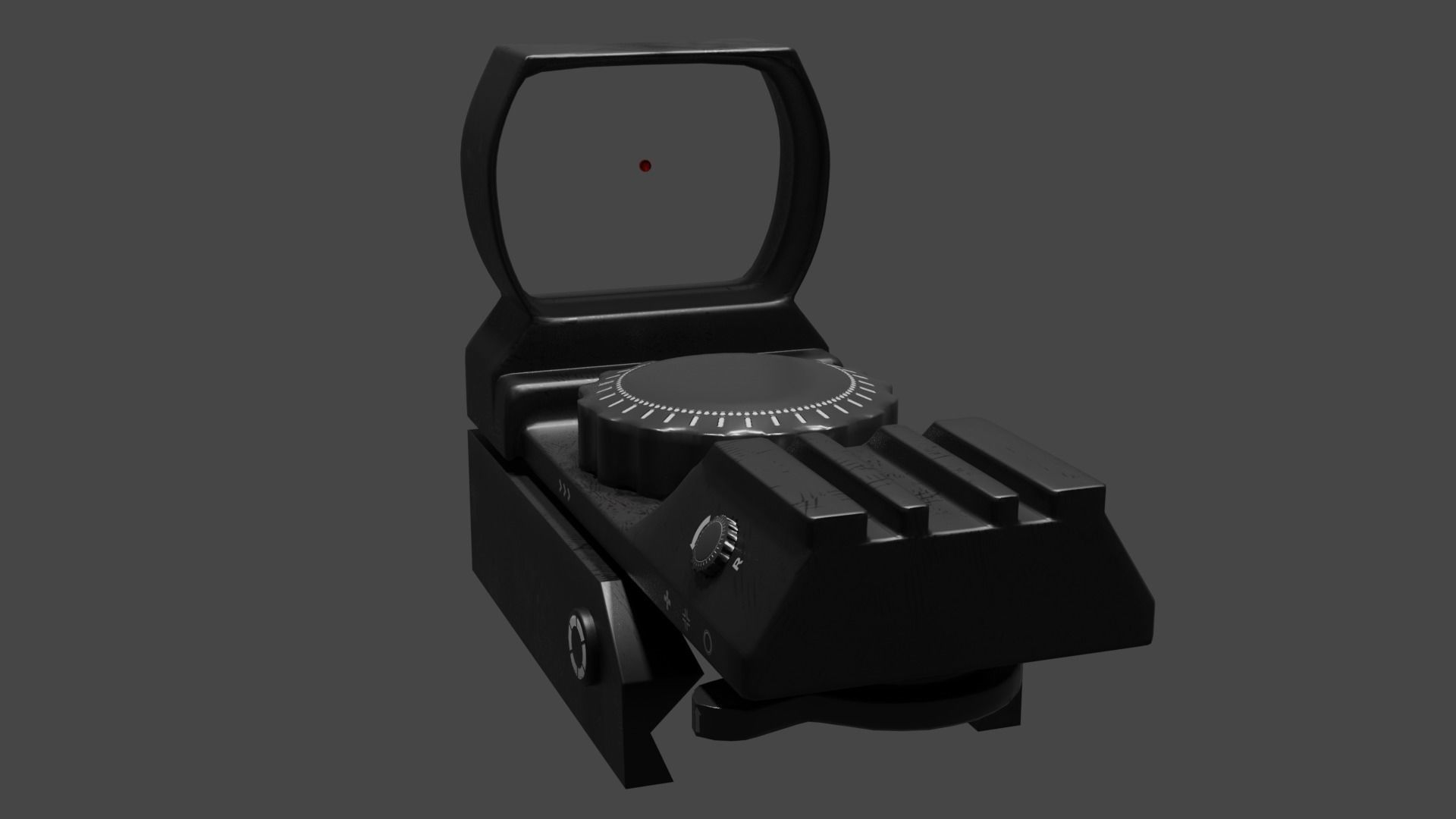 Laser Scope Low-poly 3D model_7