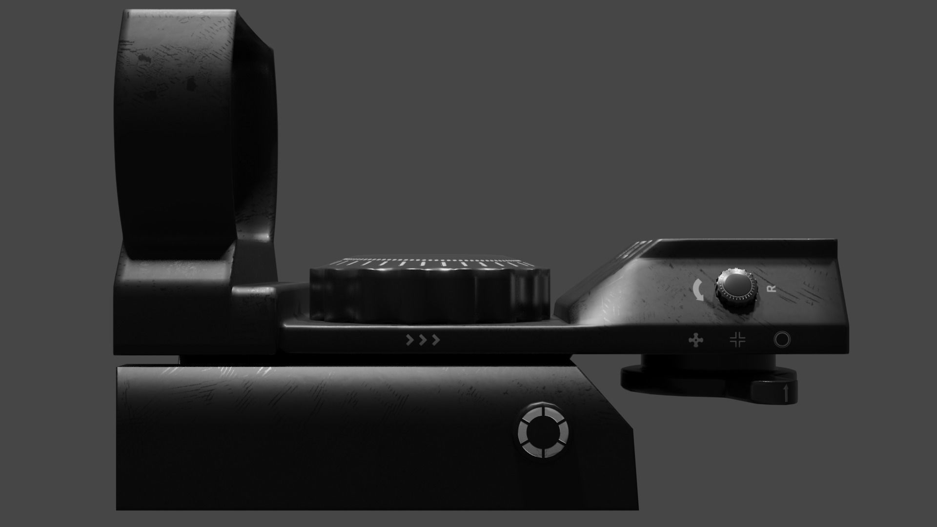 Laser Scope Low-poly 3D model_8