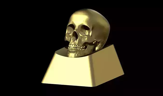 Custom Skull Keycap for cherry mx 3D print model