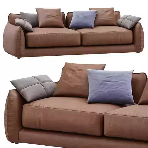 Leather sofa James By Montauksofa