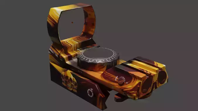 Laser Scope Low-poly 3D model