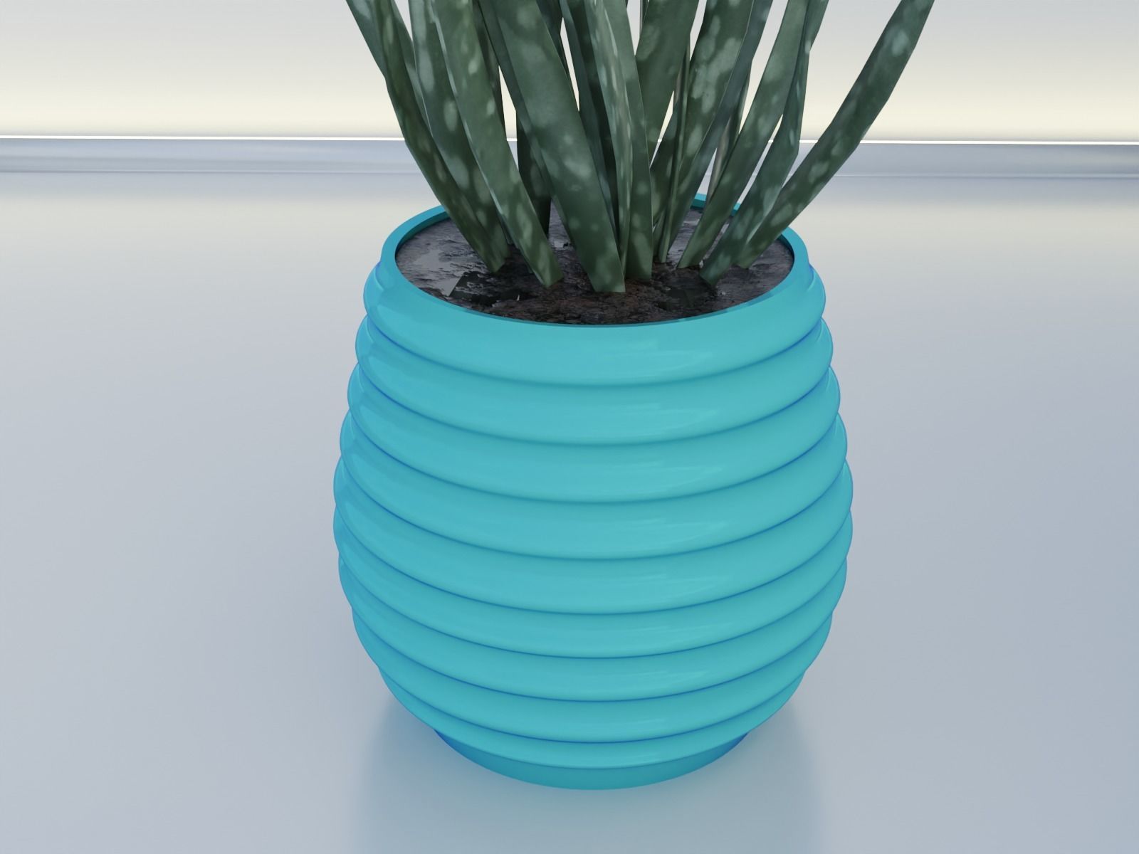 pot planter holder 10 3D print model_2