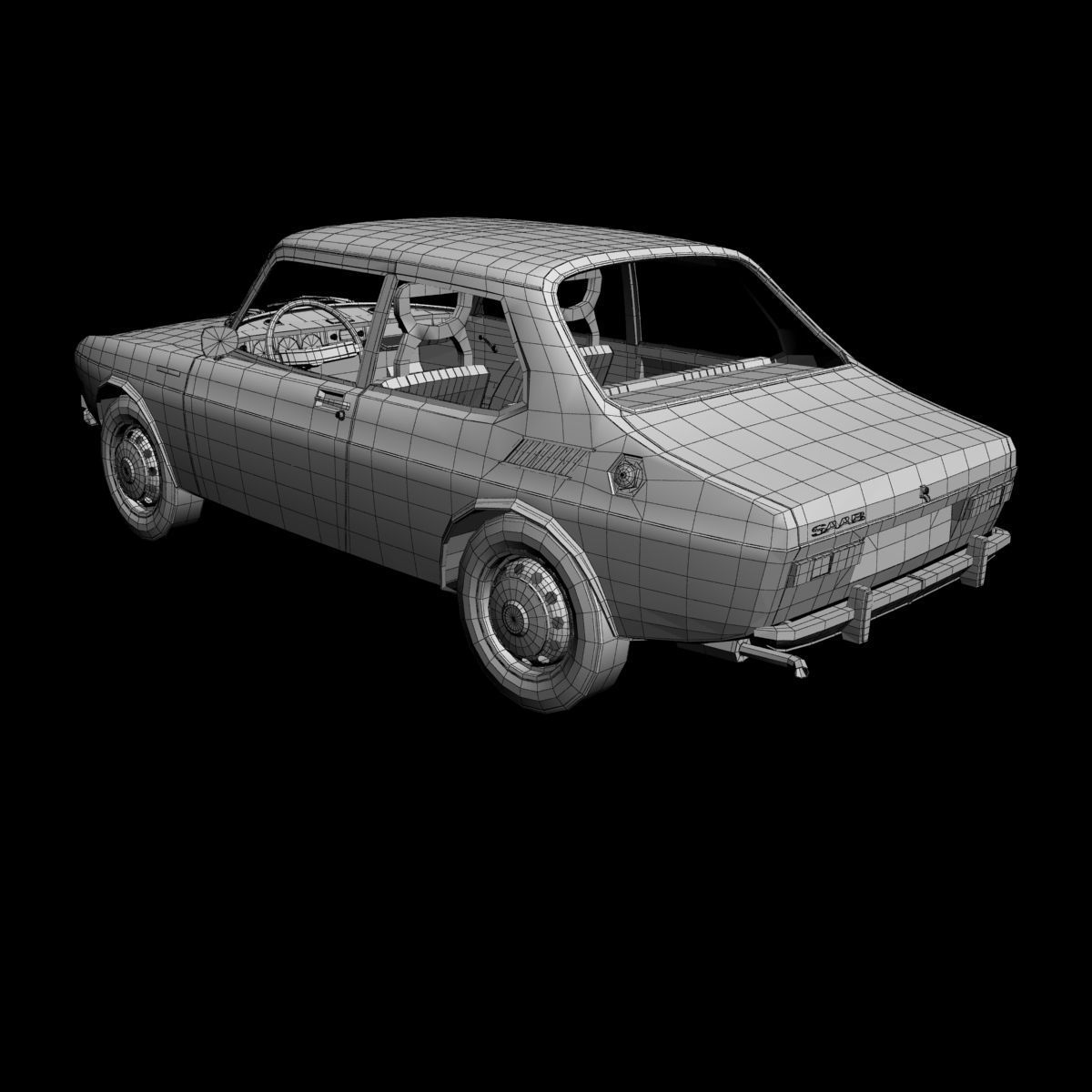 SAAB 99 3D model_15