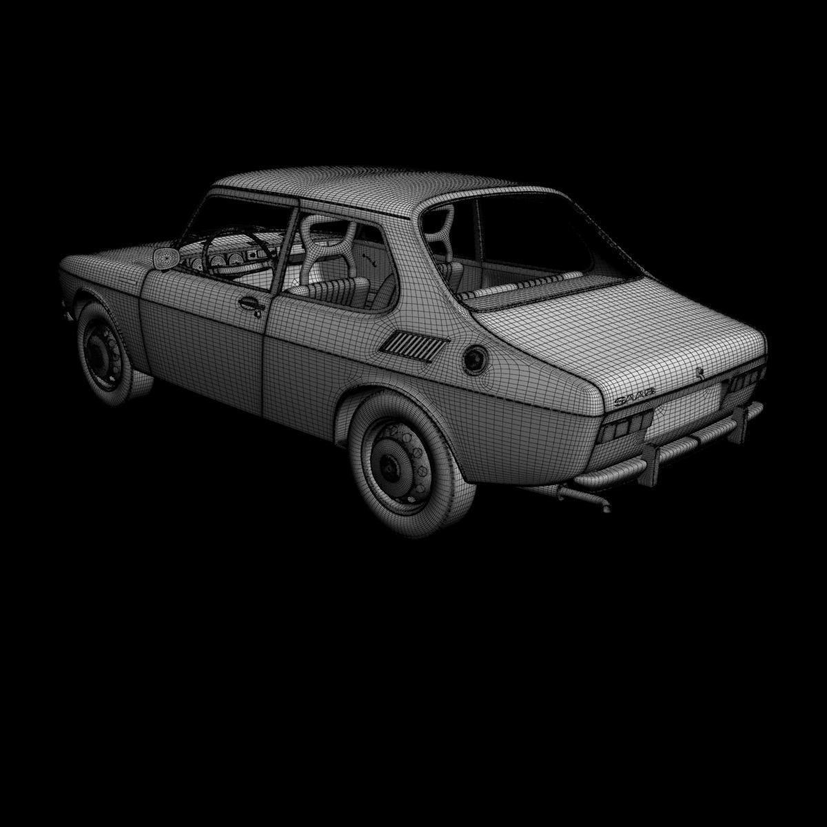 SAAB 99 3D model_16