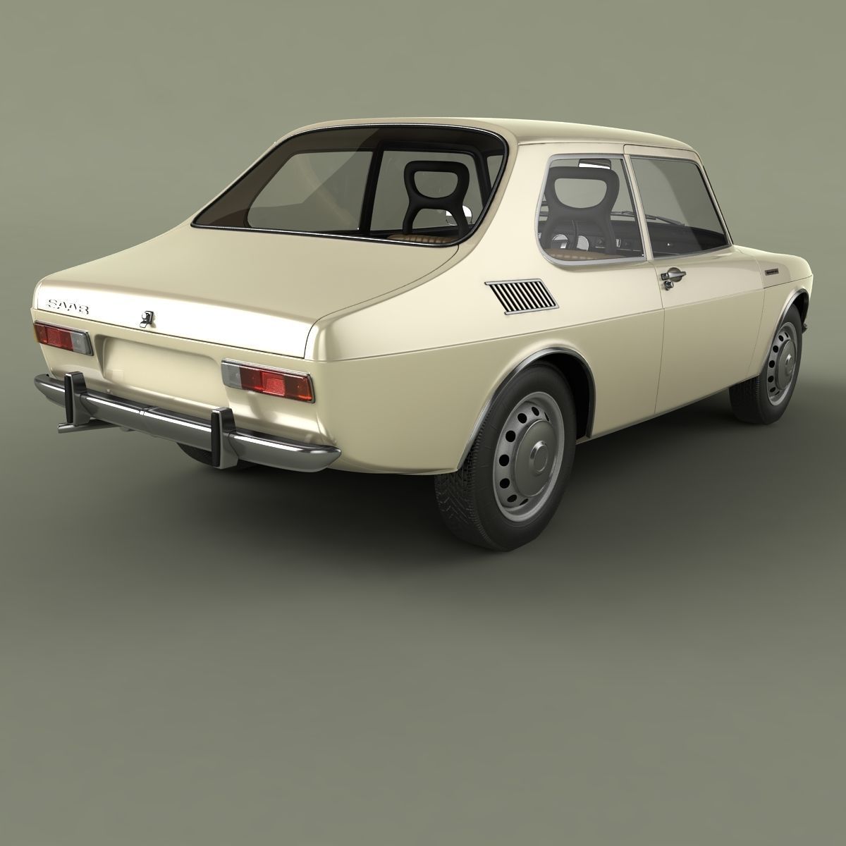 SAAB 99 3D model_2