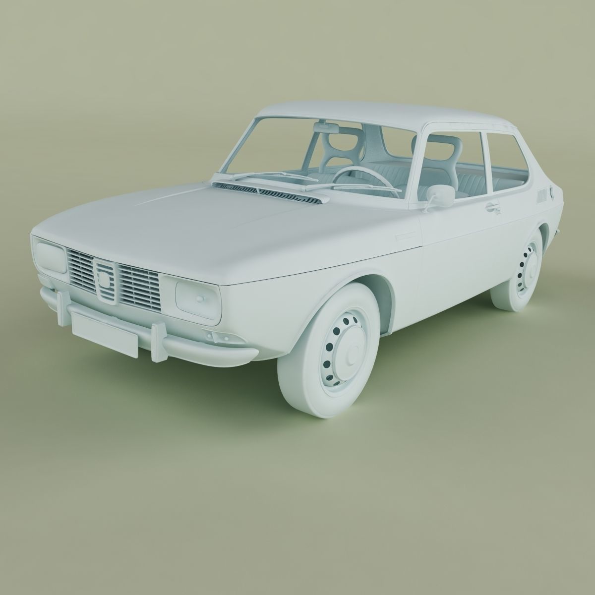 SAAB 99 3D model_10
