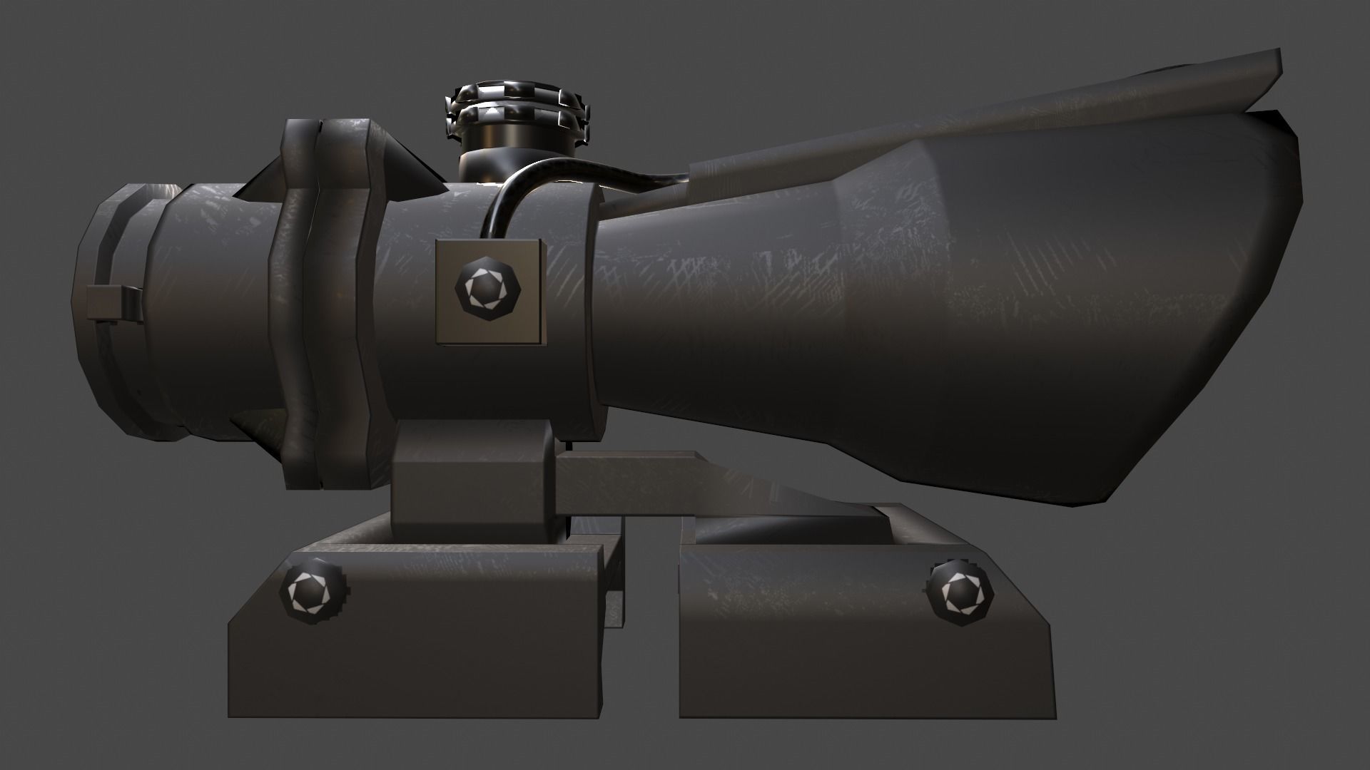 4x Scope Low-poly 3D model_11
