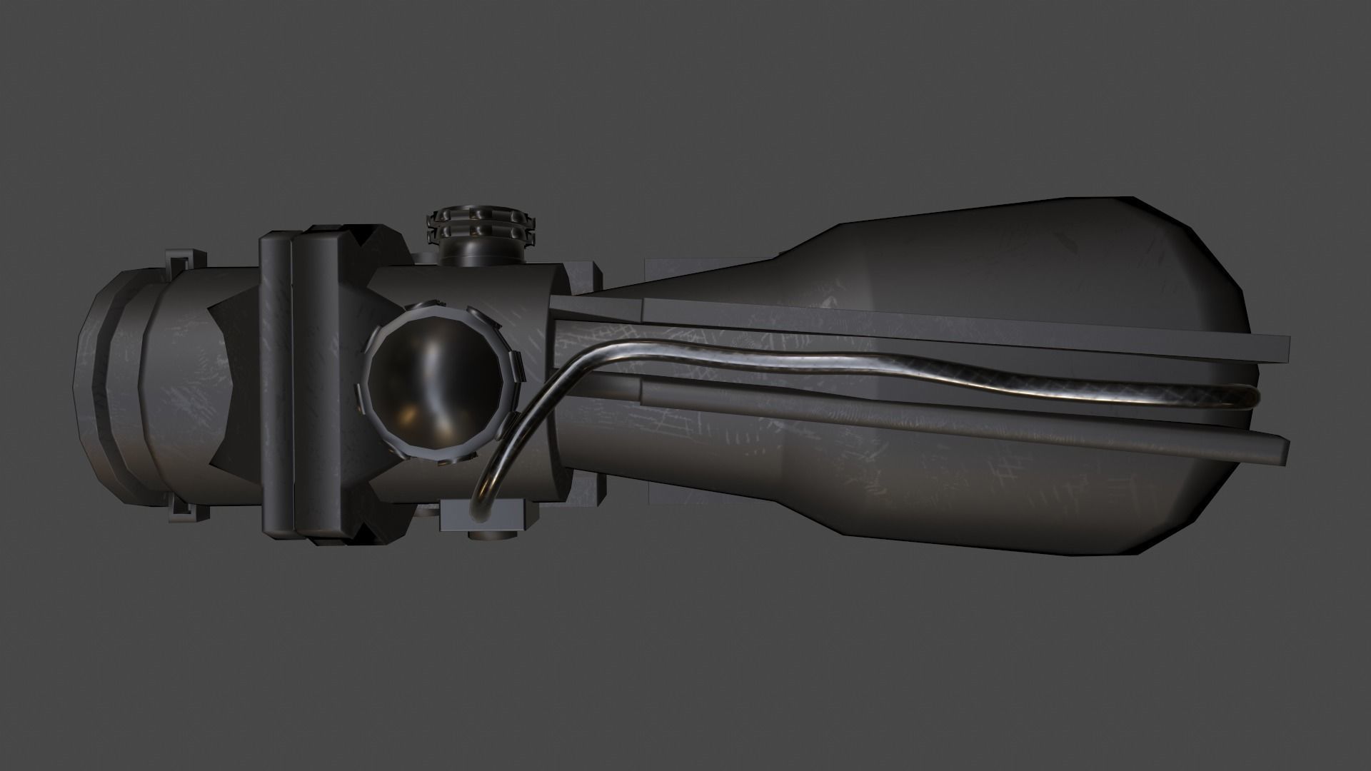 4x Scope Low-poly 3D model_8