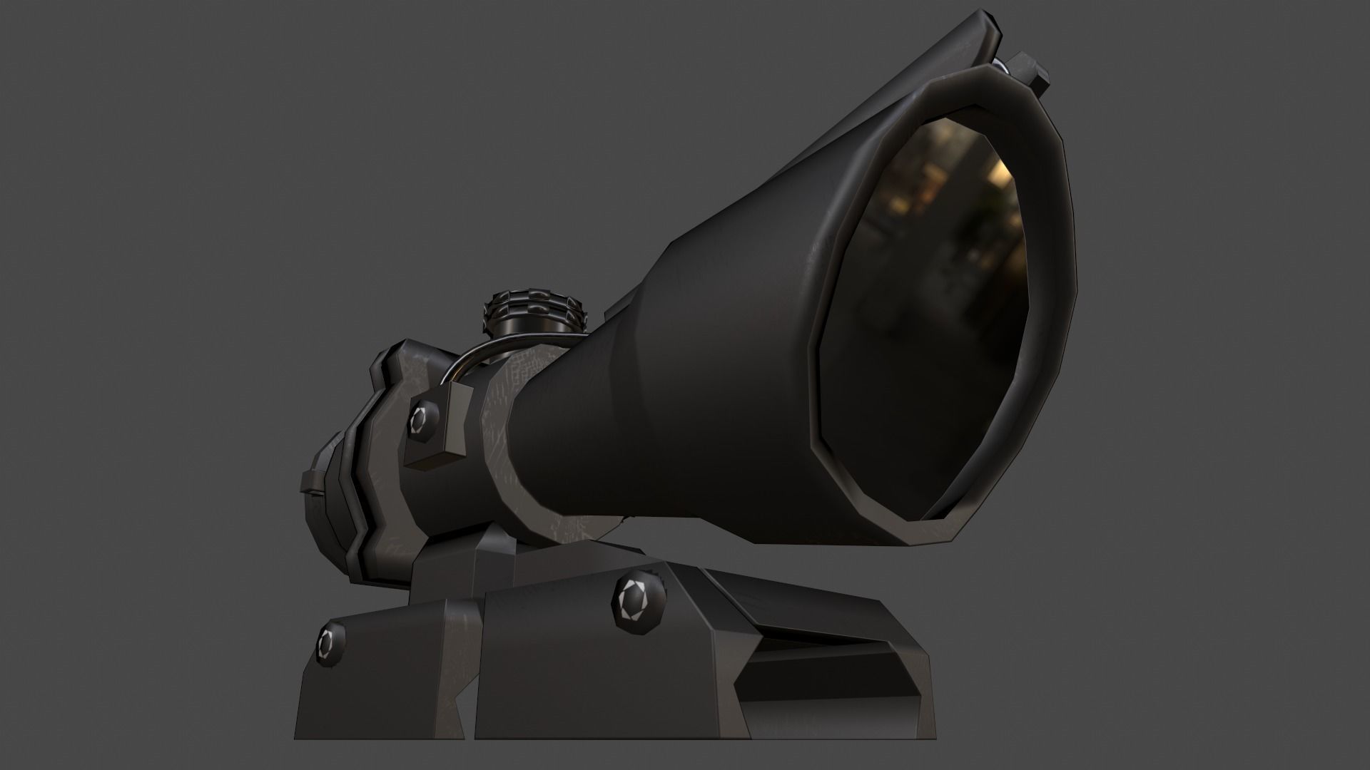 4x Scope Low-poly 3D model_6