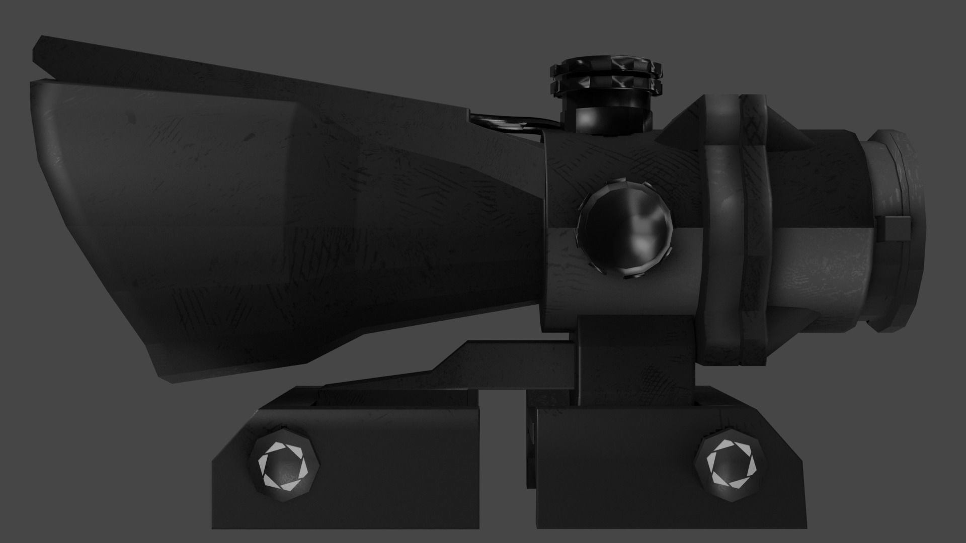 4x Scope Low-poly 3D model_15