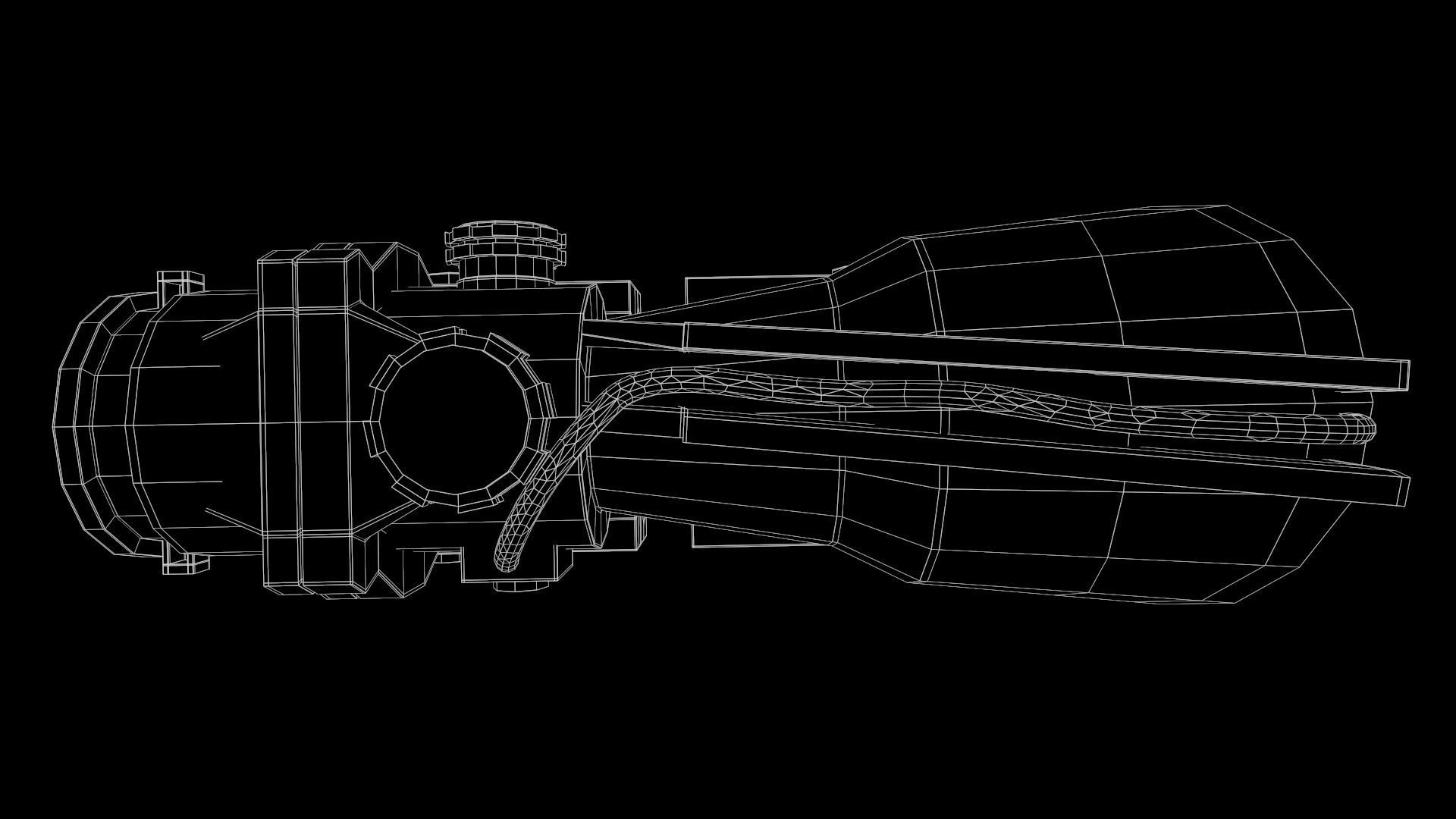 4x Scope Low-poly 3D model_18