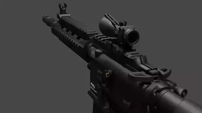 4x Scope Low-poly 3D model