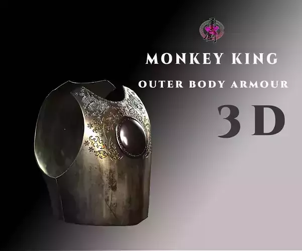 DT2 - Monkey King - Outer Body Armour Low-poly 3D model