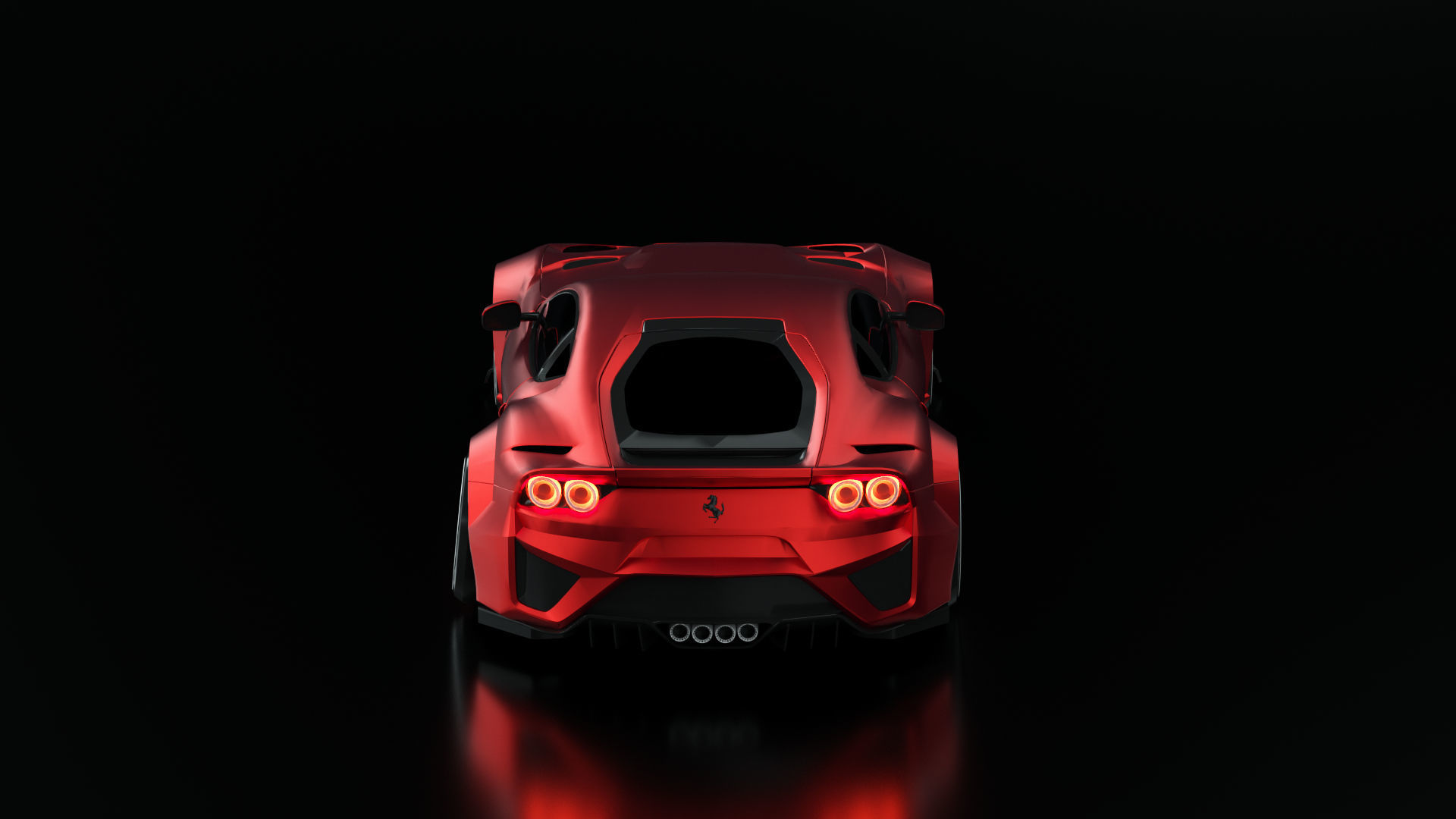 Ferrari 812 - Red 3D model  Free 3D model_5
