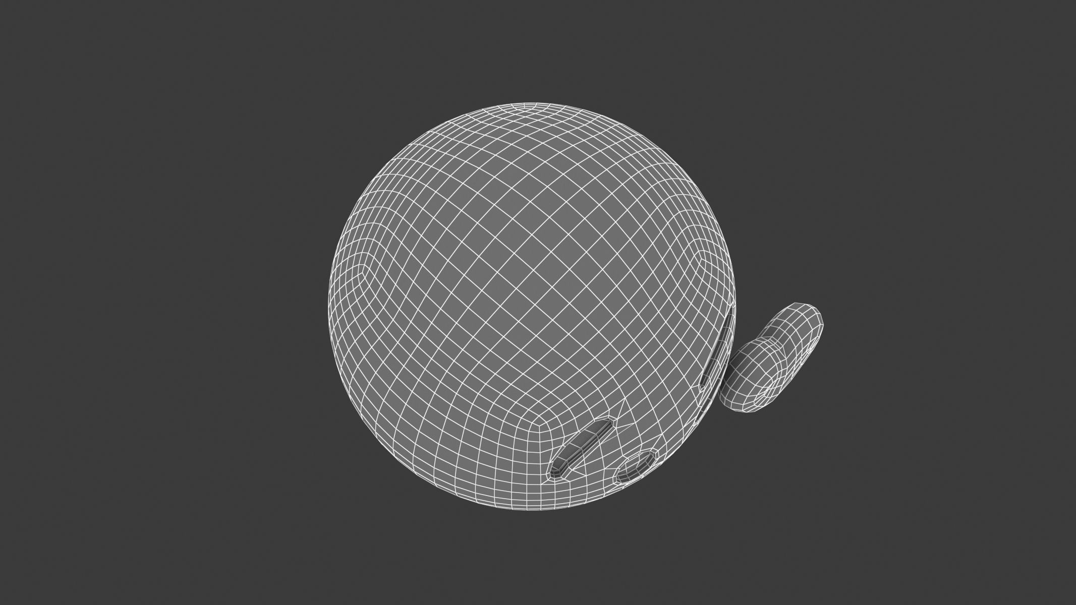 Apple Face Blowing a Kiss 3D model_8