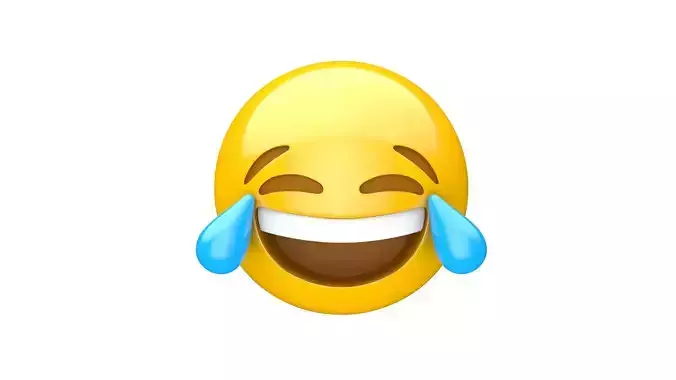 Apple Face with Tears of Joy