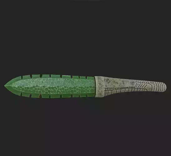 Knife Mayan Free low-poly 3D model