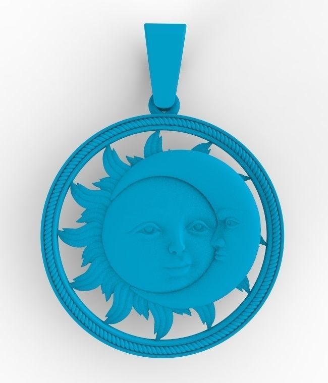 sun and moon 3D print model_9