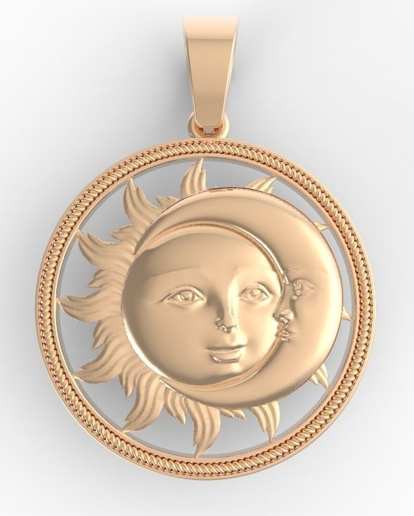 sun and moon 3D print model_3