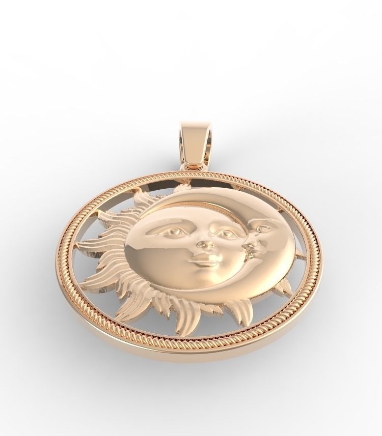 sun and moon 3D print model_4