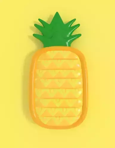 Inflatable Pineapple Float 3D model