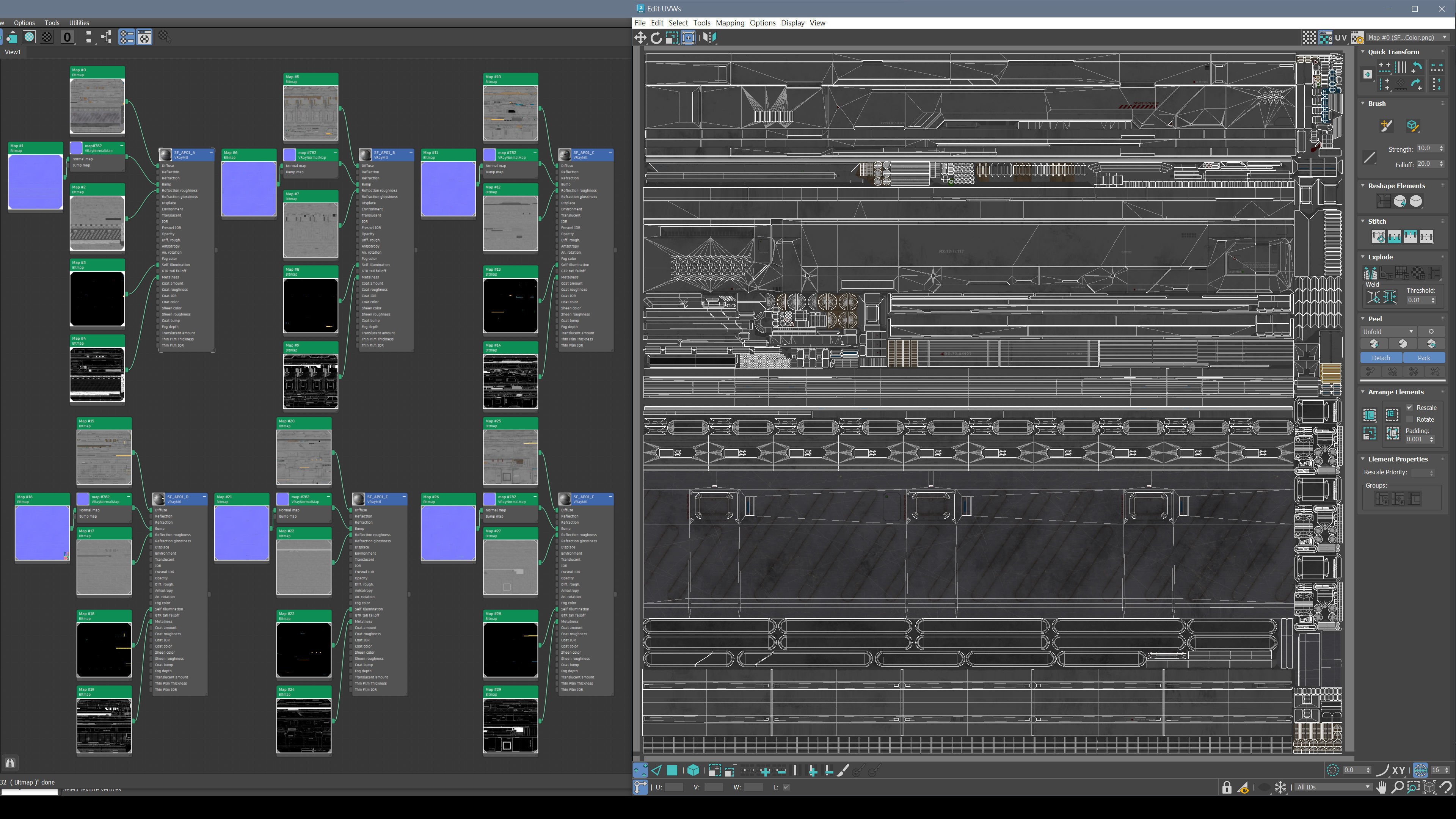 Sci-Fi Architecture Panels Kit Vol 01-PBR Low-poly 3D model_12