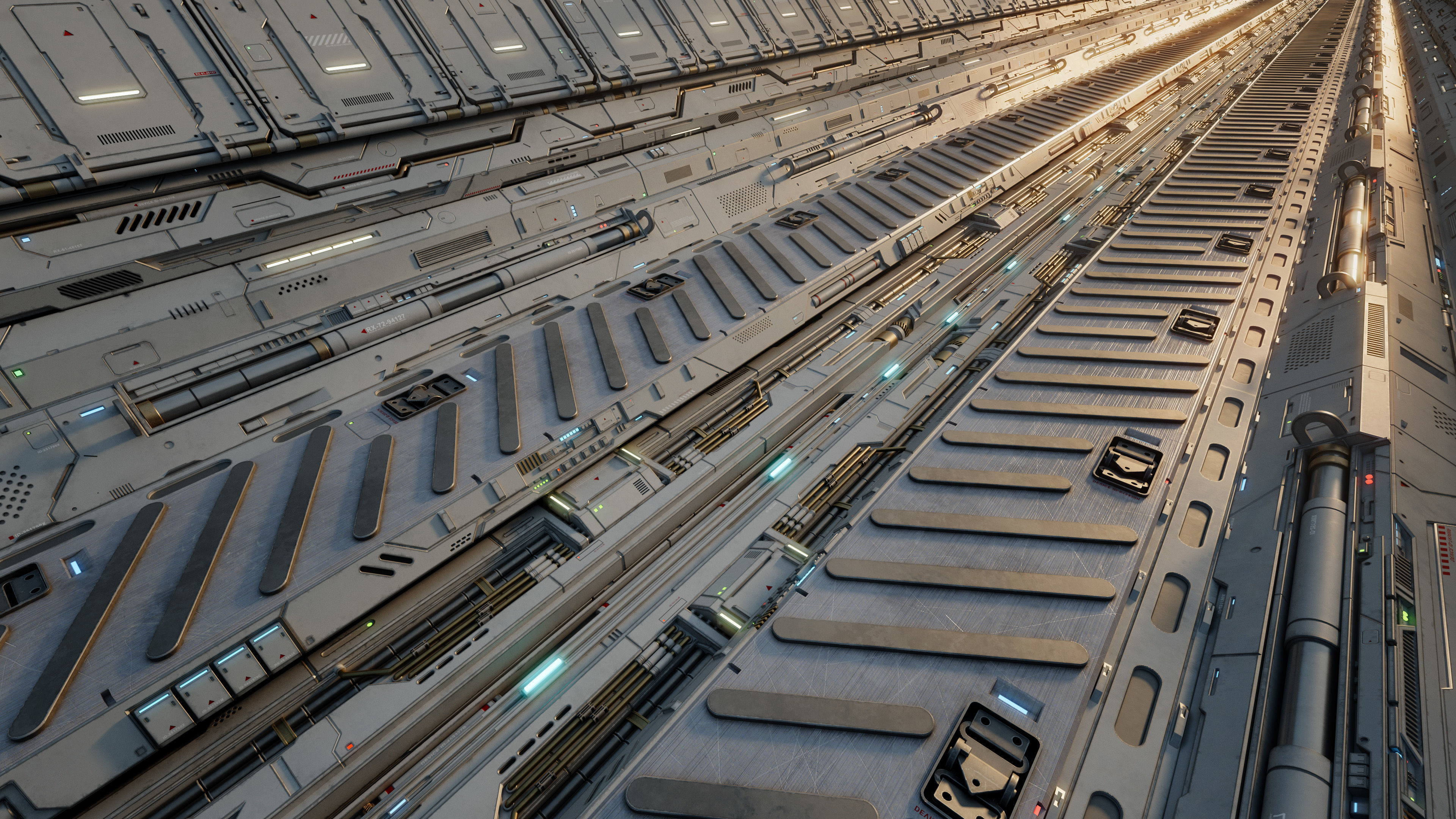 Sci-Fi Architecture Panels Kit Vol 01-PBR Low-poly 3D model_17