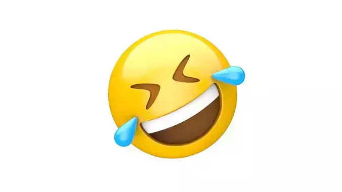 Apple Rolling on the Floor Laughing