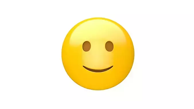 Apple Slightly Smiling Face