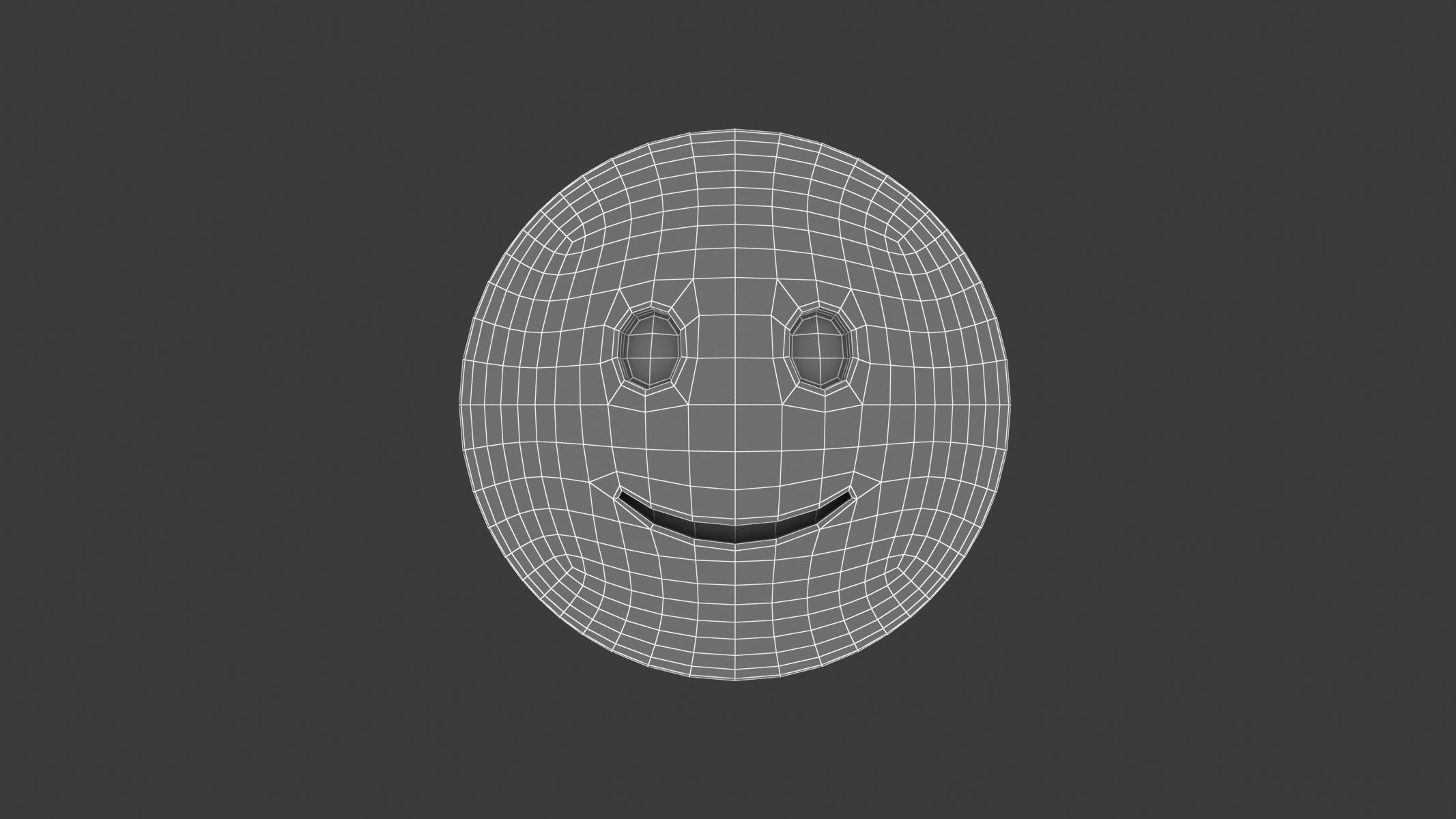Apple Slightly Smiling Face 3D model_5