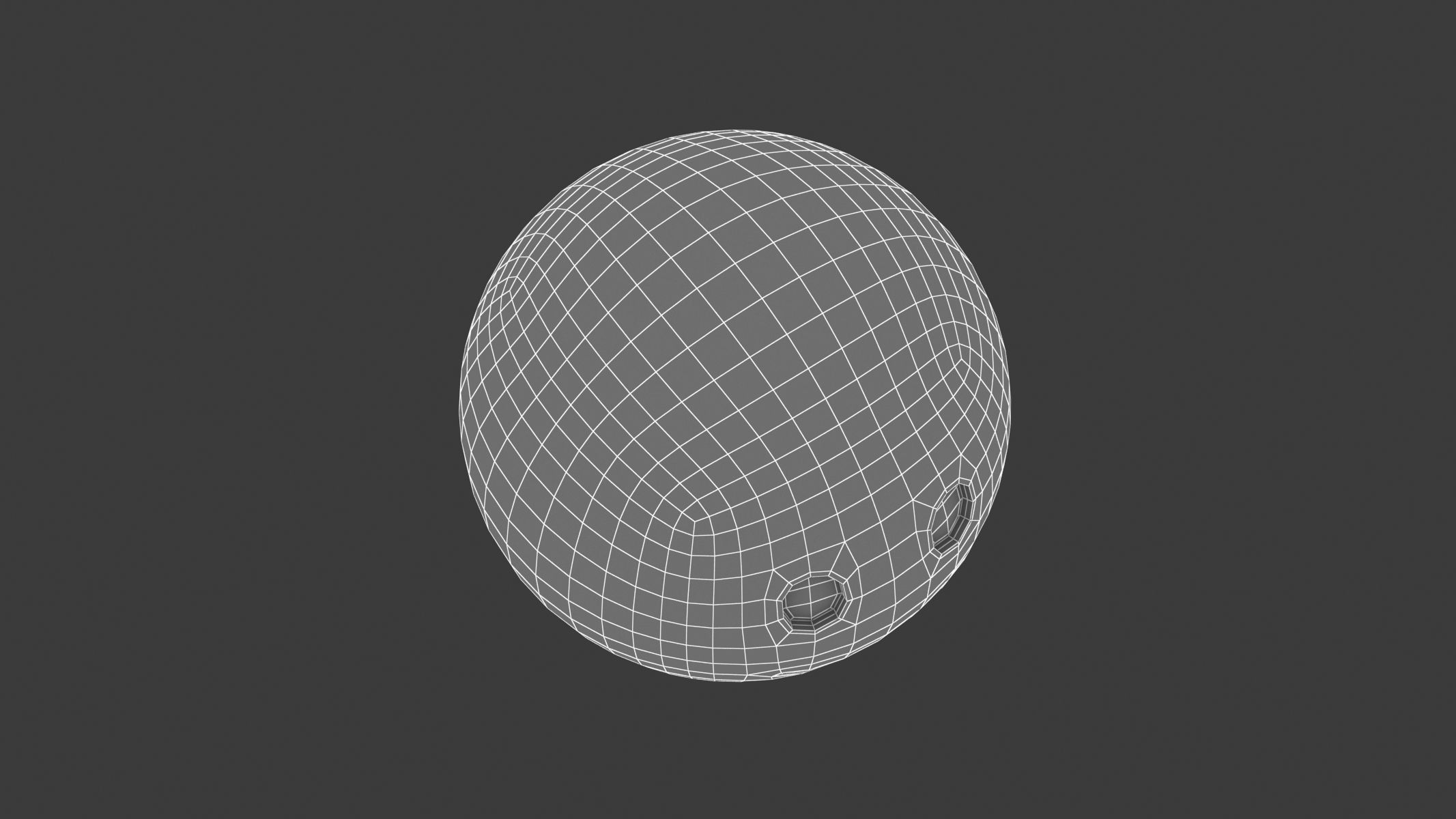 Apple Slightly Smiling Face 3D model_8