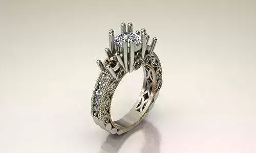 ring j diamond engagement